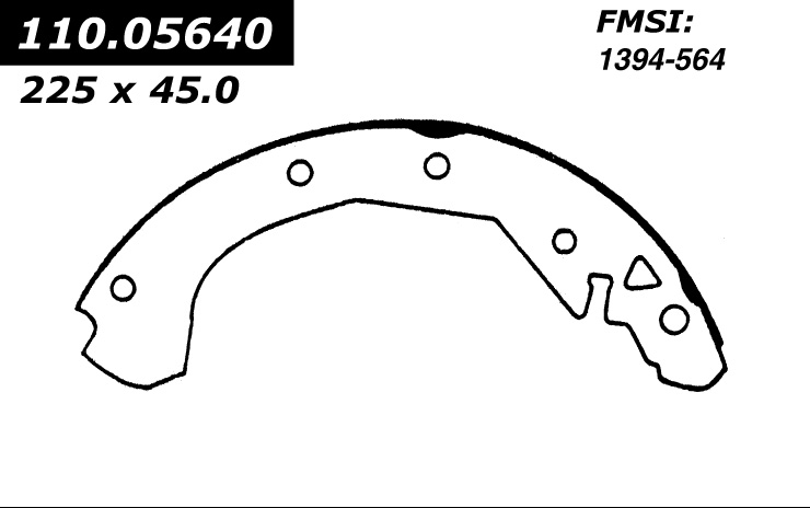 112.05640 Riveted Brake Shoes 805890267713