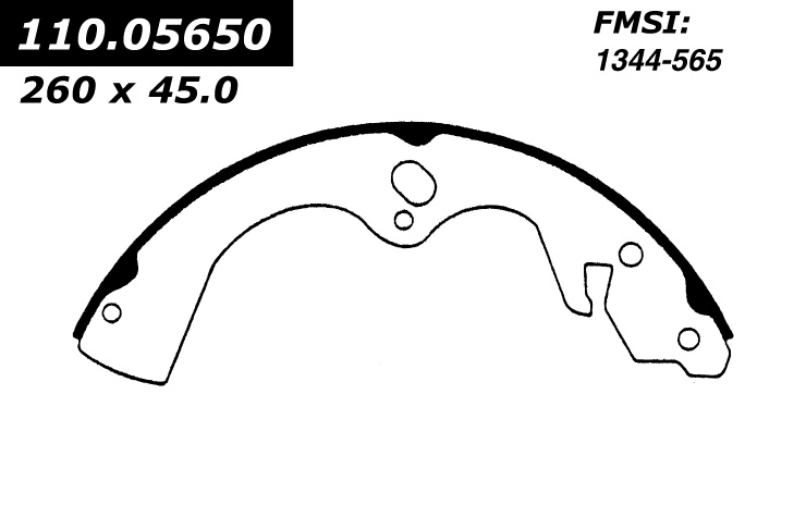 111.05650 Centric Brake Shoes 805890018261