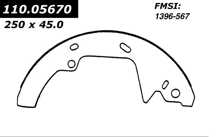 112.05670 Riveted Brake Shoes 805890267911