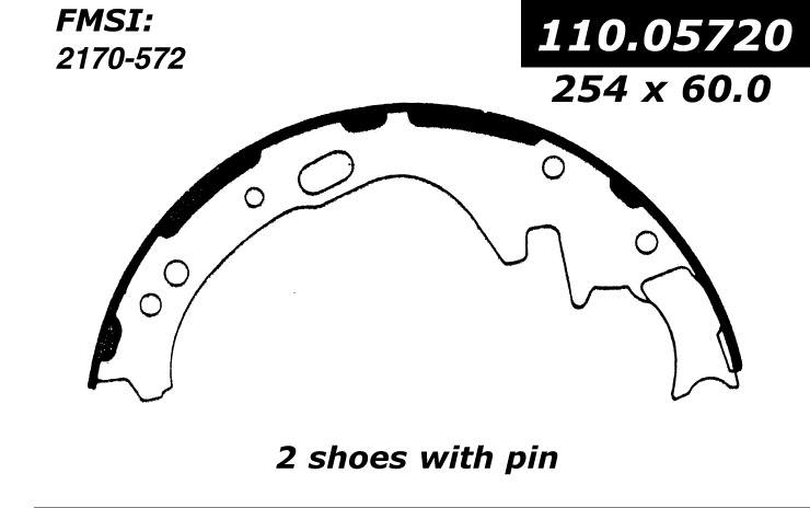 111.05720 Centric Brake Shoes 805890019121