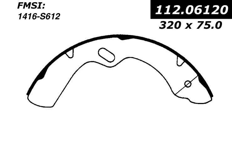 112.06120 Riveted Brake Shoes 805890156390