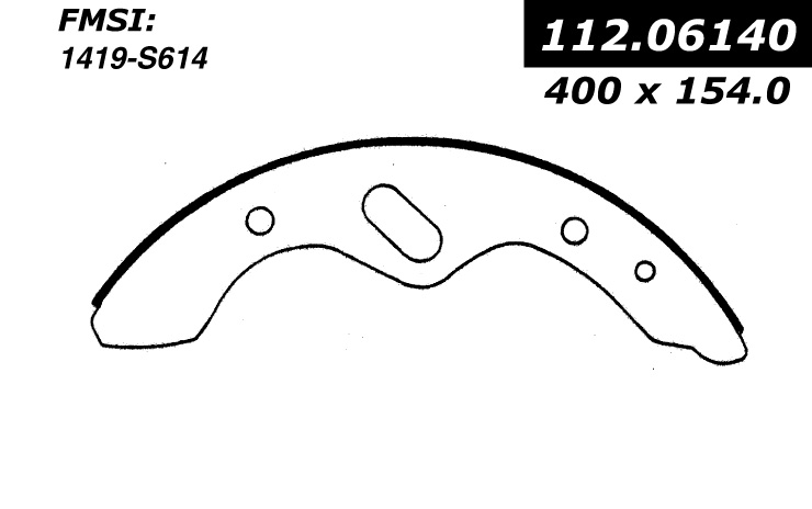 112.06140 Riveted Brake Shoes 805890250234