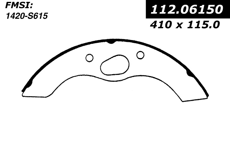 112.06150 Riveted Brake Shoes 805890156376
