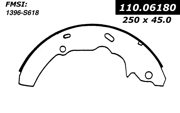 112.06180 Riveted Brake Shoes 805890268123