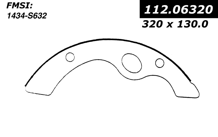 112.06320 Riveted Brake Shoes 805890329077