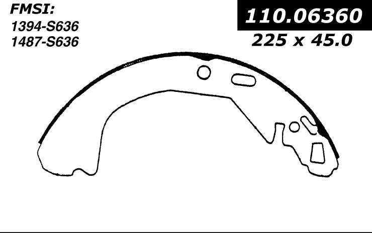 112.06360 Riveted Brake Shoes 805890268321