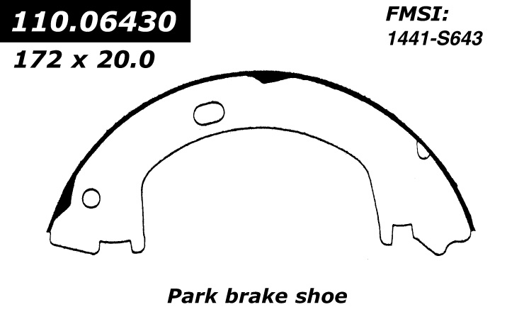 111.06430 Centric Brake Shoes 805890022831