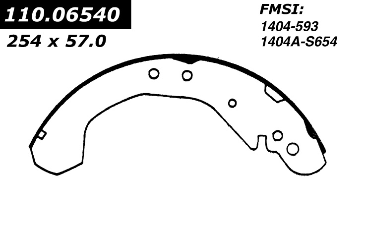 112.06540 Riveted Brake Shoes 805890268390
