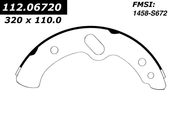 112.06720 Riveted Brake Shoes 805890156345