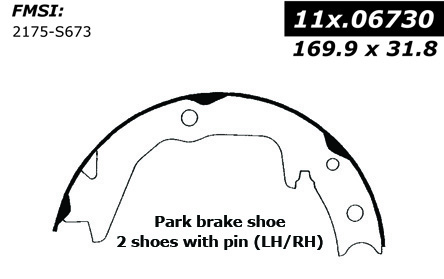 111.06730 Centric Brake Shoes 805890297260