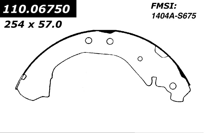 112.06750 Riveted Brake Shoes 805890268512
