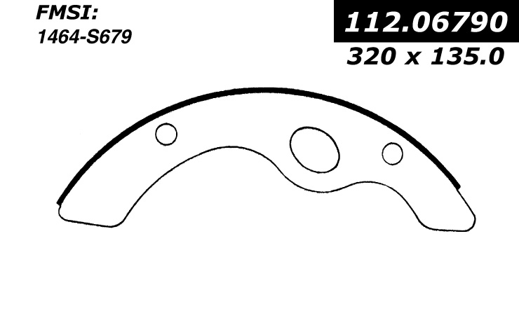 112.06790 Riveted Brake Shoes 805890250227