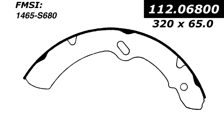 112.06800 Riveted Brake Shoes 805890250371