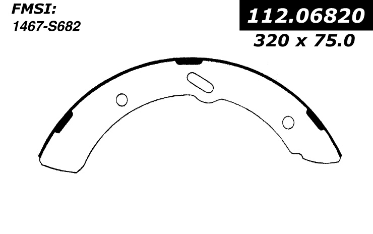 112.06820 Riveted Brake Shoes 805890329084