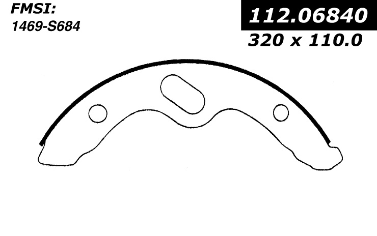 112.06840 Riveted Brake Shoes 805890155935