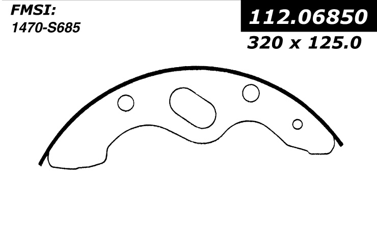 112.06850 Riveted Brake Shoes 805890155928