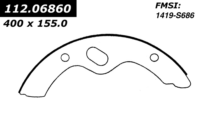 112.06860 Riveted Brake Shoes 805890329091