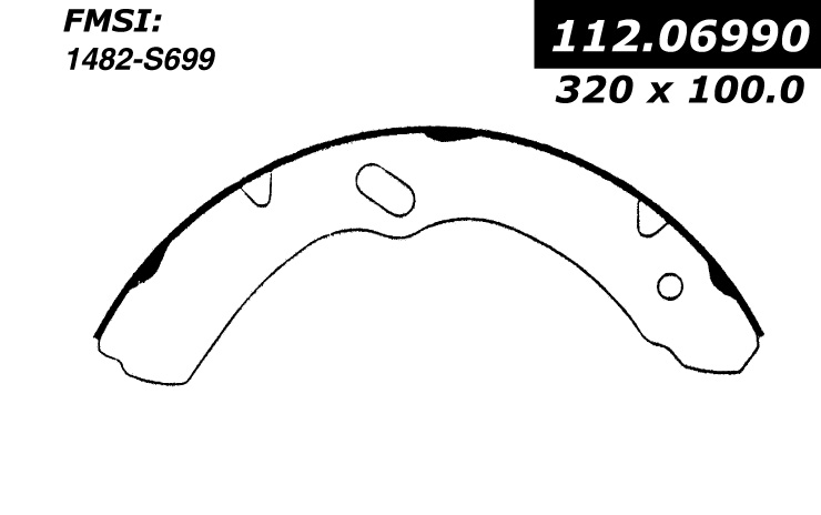 112.06990 Riveted Brake Shoes 805890175506