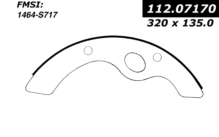 112.07170 Riveted Brake Shoes 805890250784