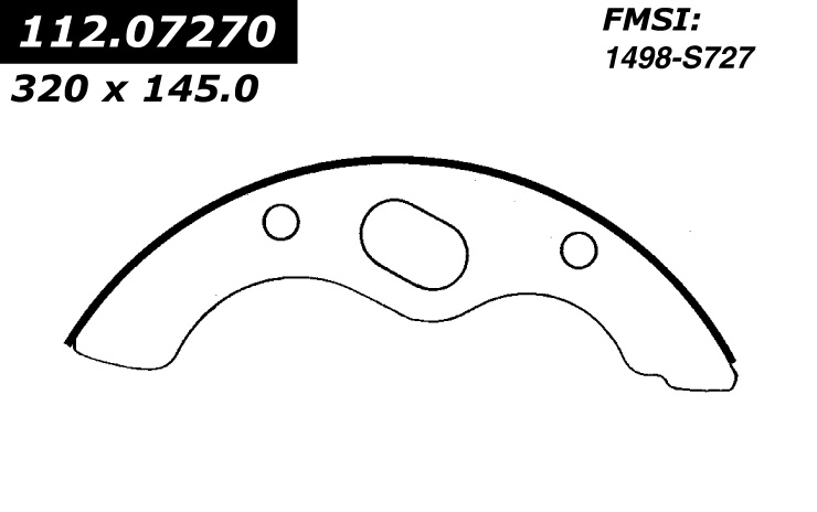 112.07270 Riveted Brake Shoes 805890156314