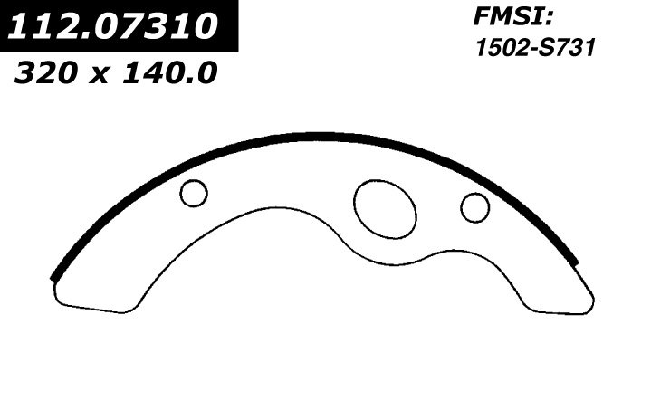 112.07310 Riveted Brake Shoes 805890328810