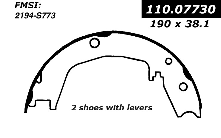 111.07730 Centric Brake Shoes 805890029649