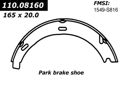 111.08160 Centric Brake Shoes 805890298724