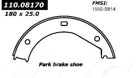111.08170 Centric Brake Shoes 805890298731