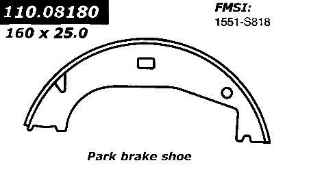 111.08180 Centric Brake Shoes 805890298748