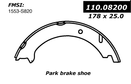111.08200 Centric Brake Shoes 805890298762