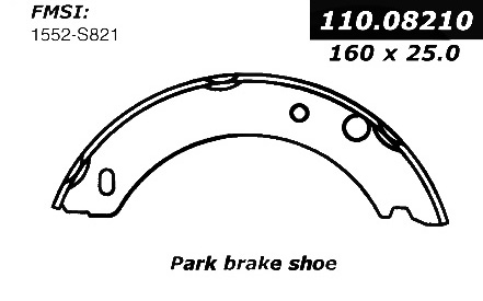 111.08210 Centric Brake Shoes 805890298779