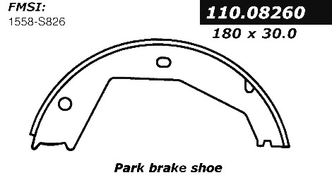 111.08260 Centric Brake Shoes 805890298786