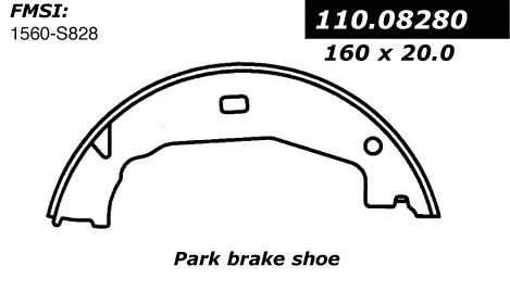 111.08280 Centric Brake Shoes 805890298793