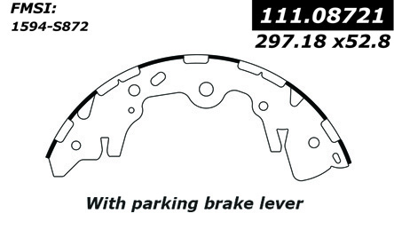 111.08721 Centric Brake Shoes 805890282792