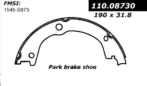 111.08730 Centric Brake Shoes 805890303893