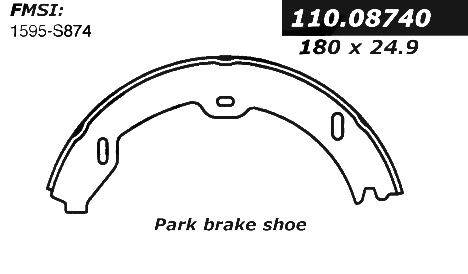 111.08740 Centric Brake Shoes 805890276951