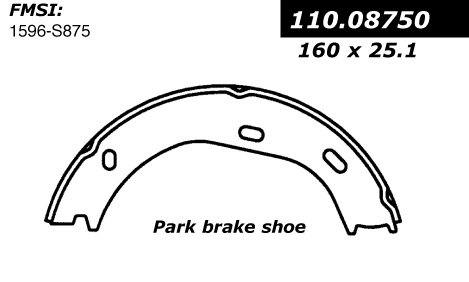 111.08750 Centric Brake Shoes 805890298847