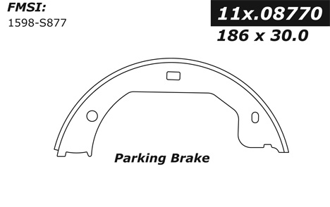 111.08770 Centric Brake Shoes 805890304166