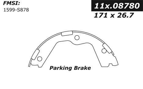 111.08780 Centric Brake Shoes 805890306733