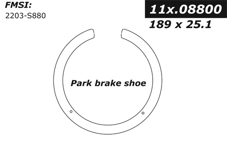 111.08800 Centric Brake Shoes 805890314080