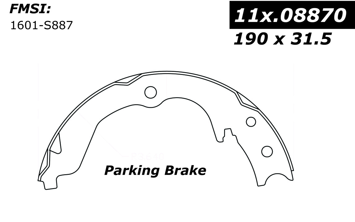 111.08870 Centric Brake Shoes 805890332350