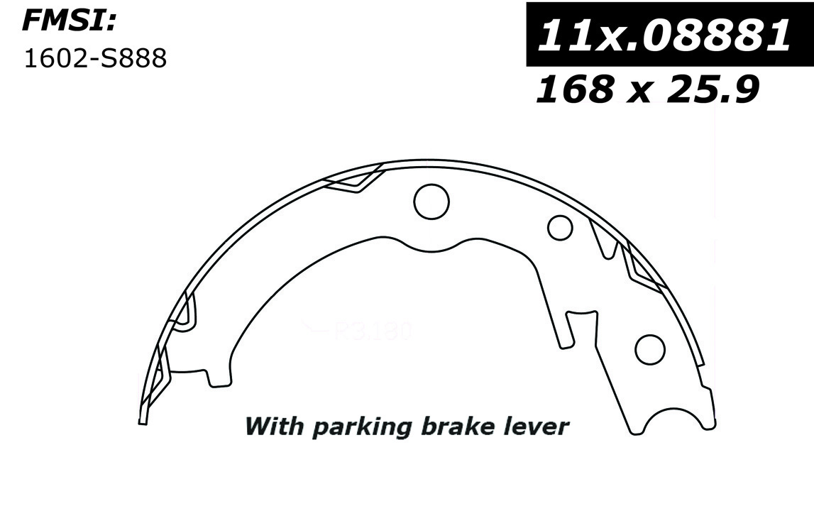 111.08881 Centric Brake Shoes 805890333647