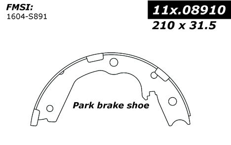 111.08910 Centric Brake Shoes 805890334583