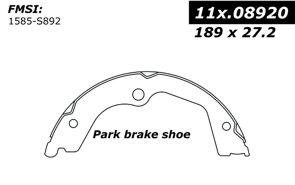 111.08920 Centric Brake Shoes 805890334590