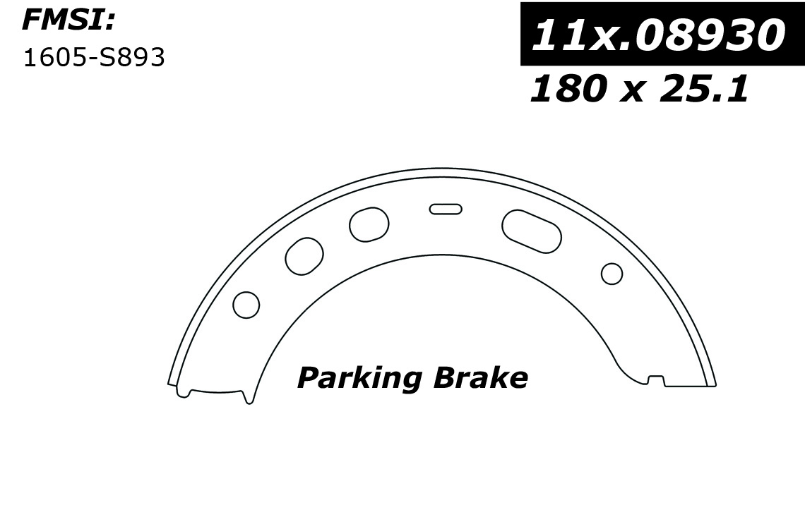 111.08930 Centric Brake Shoes 805890334637