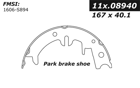 111.08940 Centric Brake Shoes 805890426530