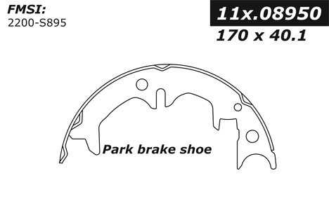 111.08950 Centric Brake Shoes 805890264590