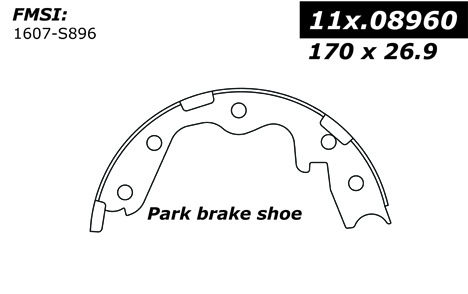 111.08960 Centric Brake Shoes 805890334644