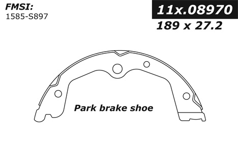 111.08970 Centric Brake Shoes 805890335276