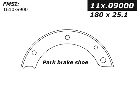 111.09000 Centric Brake Shoes 805890335627